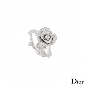 Dior White Gold Rose Dior Bagatelle Ring
